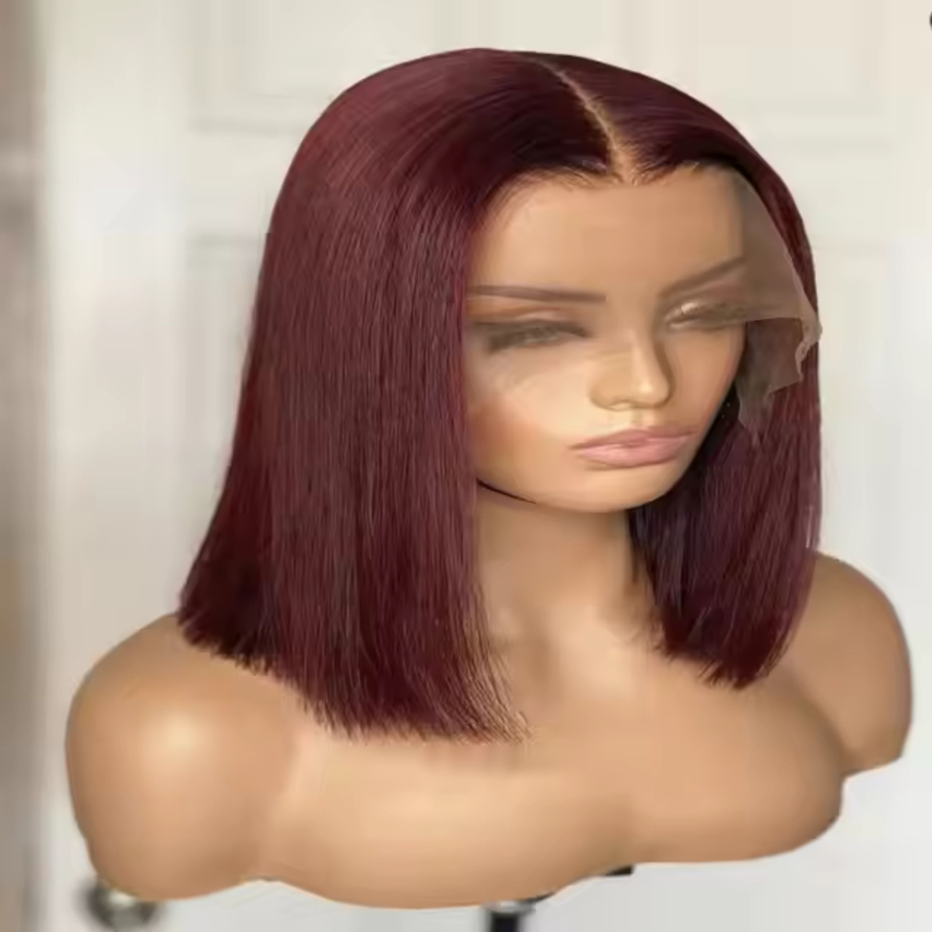 Perruque colorée en cheveux 100 % humains vietnamiens – Lisse effet "Bone Straight", sans nœuds, sans perte, à prix de gros.